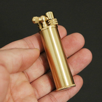 zorro zorro small steel cannon brass kerosene lighter sideslip personality creative lifting arm retro send boyfriend bag Wood