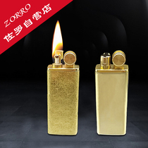 Zorro long old retro pure copper kerosene lighter super long standby high seal mens personality creative gift