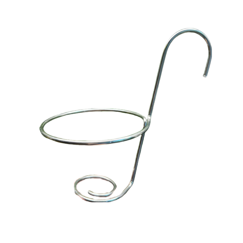 【Model C】Orchid Hanging Pot with Hook, Stainless Steel Flower Pot Hook