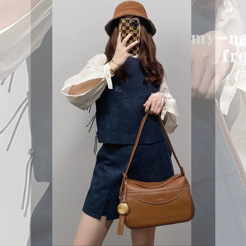 Жилет, рубашка, мини-юбка, комплект, европейский стиль, подходит для подростков, 2025 года, осенний, премиум класс