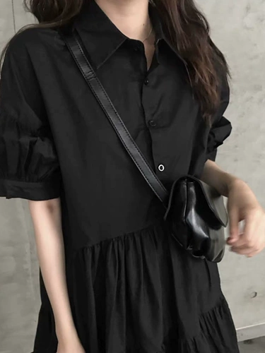 Western Hepburn Little Black Skirt Zhixun French Orange-форма элегантный тонкий вид и сказочное французское нишевое платье 2025 Новый стиль