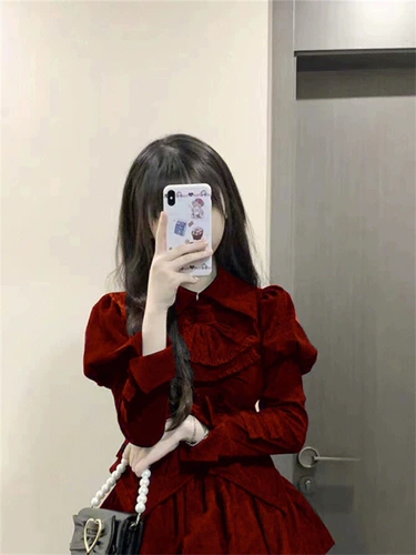 Осенняя кукла, юбка, красное платье, подходит для подростков, 2026 года, новая коллекция