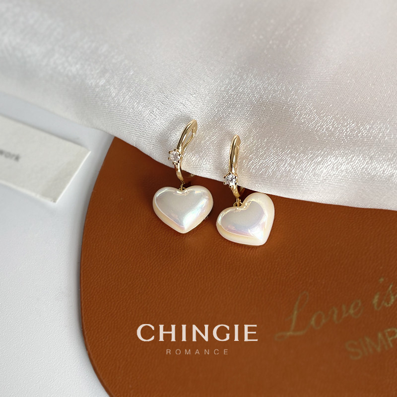 Fugitive Princess Fairy Earmy Accessories Tea Series Love Ear Pendant Insert Drilling Ear Ring Sweet and unique design Sensation Mosquito Coil Ear Clip