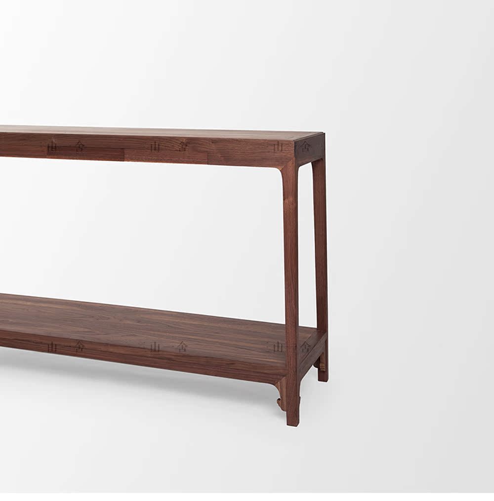 Sanshan một vòng mới của phía Trung Quốc bàn bên chính walnut đen lối vào bằng gỗ anh đào một vài trường hợp Zen đồ nội thất tối giản - Bàn trà bàn trà kính cường lực