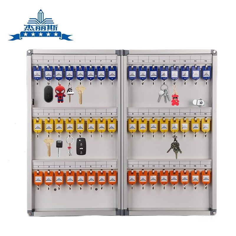 Jars Aluminum Alloy Keybox 48 Bits Hanging Wall Key Box 96 Bits Key Box Key Cabinet Key Cabinet