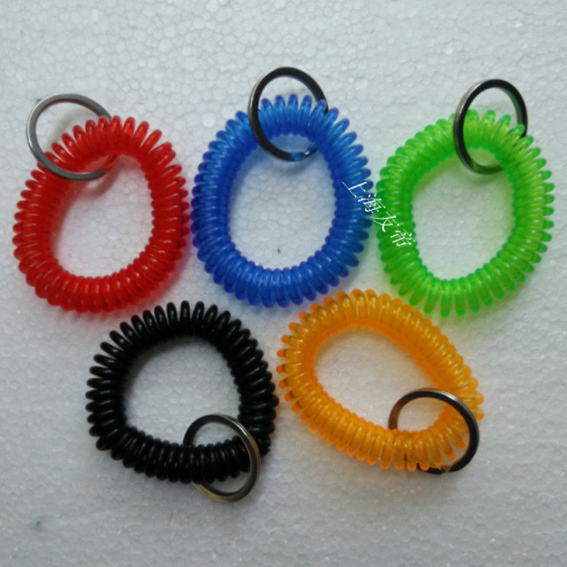 Bull Fascia Key Button Keyring Keyring Elastic Keyring Lock Spoon Elastic Slinger Lock Spoon Buttonhole Lock Key