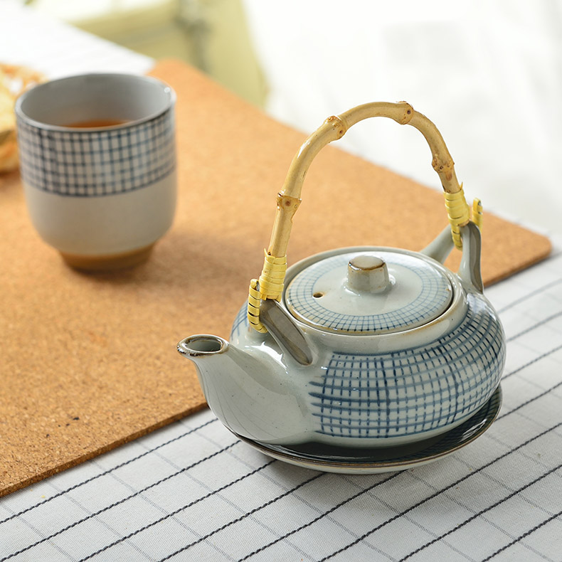 Three ceramic teapot teacup Three - piece suit 1 l big teapot household teapot tea kettle pot of single girder maker
