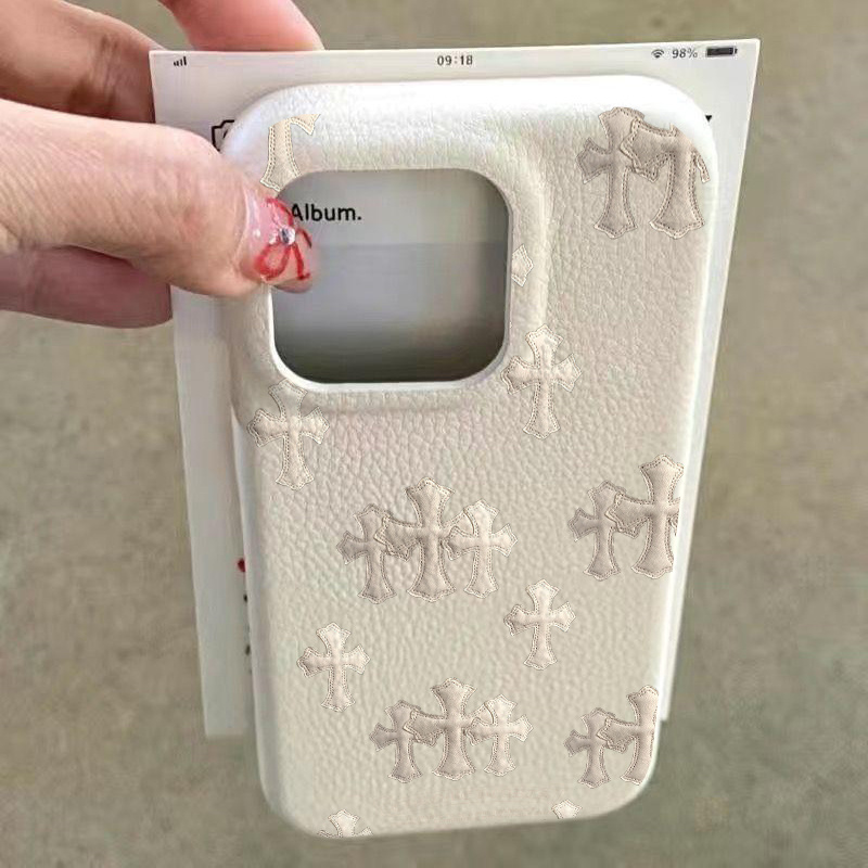 High-End Croxin Leather-Textured Phone Case Suitable for iPhone 17 Pro Max/16 Pro Max/15 Pro Max, Anti-Drop Phone Case for iPhone 17 Pro/16 Pro/15 Pro, Protective Cover for Apple 15/14 Pro Max