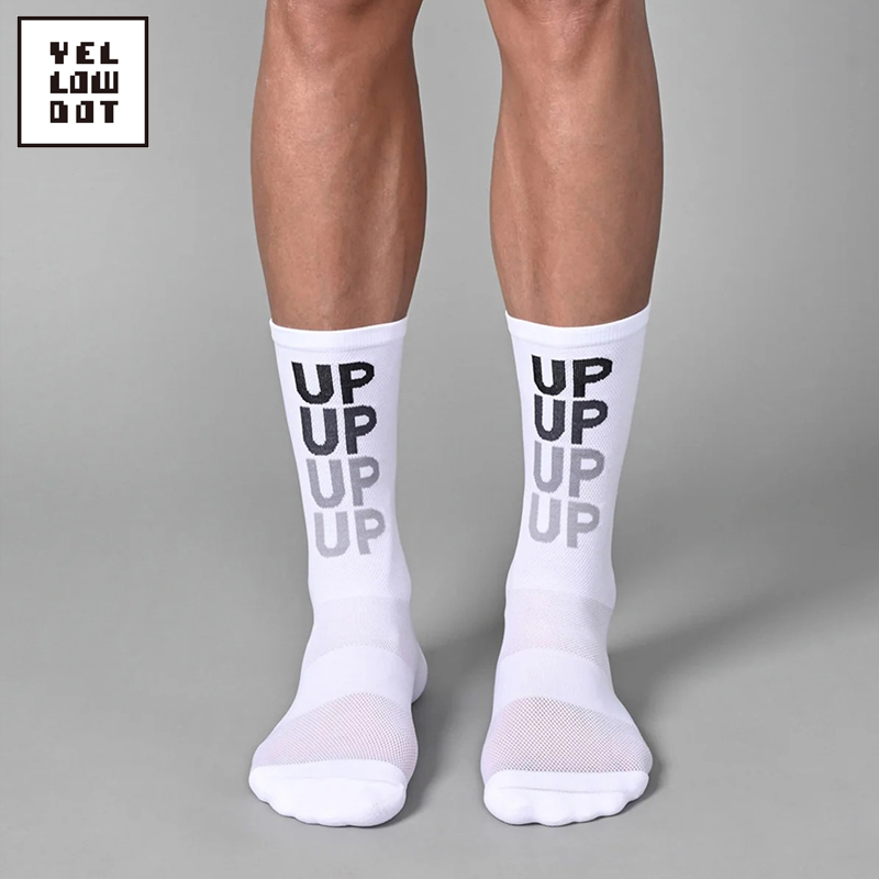 Yellowdot Yellow Dot Socks Upupup Professional Road Bike Sports Socks Running Hiking Socks Cycling Socks