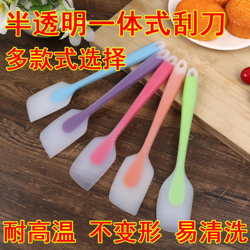 Integrated silicone scraper baking tool Big number cake baking cream Cream Scooters Stir squeegee cake shovel