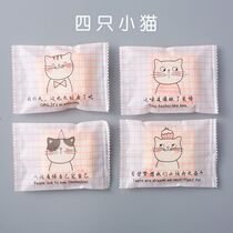 Japanese Hipster Cat Claw snowflake crisp bag Cat Cow cake cookie food scrub bag bag