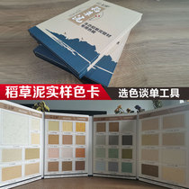 Blue Sky Straw Clay Paint Color Card Interior Wall Paint Eco-friendly Texture Creme Color Kattu Album Picture Album Book Color Special
