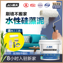 Blue Sky Silicon Algae Mud Bedroom Environmental Protection Paint TV Background Wall Spray Art Brush Living Room Construction Water-based Wall Paint