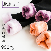 Pregnant women plus velvet padded extra thick leggings socks Northern autumn and winter cold and warm foot pantyhose waist protection