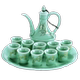 Rượu vang mới đặt Celadon bình đựng rượu truyền thống hộ gia đình Trung Quốc hầm rượu nhỏ ly rượu vang trắng rượu vang vàng - Rượu vang cốc uống rượu Rượu vang