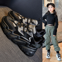 Girl Daddy Shoes Autumn 2021 New Little Girl Fashion Joker Street Sneakers Children Casual Shoes Women