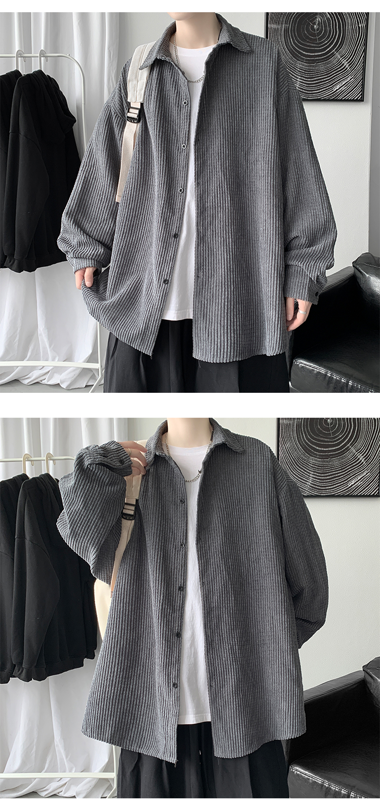 C6288 560K ÁO KHOÁC NAM HANNKZ DÀI TAY MÙA XUÂN THU ĐÔNG KÍN CỔ THỜI TRANG NAM G01 SẢN PHẨM MỚI