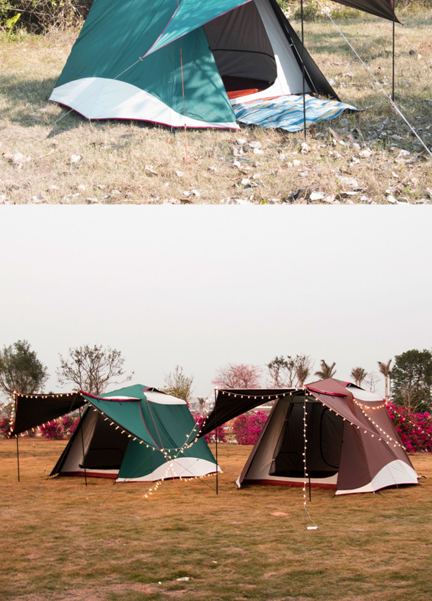 Tent Outdoor 3-4 People Automatic Black Glue Family Thickened Sunshade Camping Rainproof Outdoor Exquisite Camping Equipment