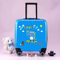 Синий скейтборд, динозавр