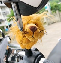 Electric Car Adornment Pendant Cute Rearview Mirror Personality Retrofit Paparazzi Gadget to hold a goat motorcycle doll