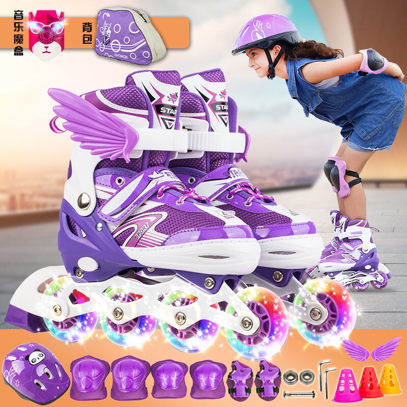 Ice skates girls Summer beginners Breathable Quality Good Children Full Suit Skates Boys Girls Dry Skates