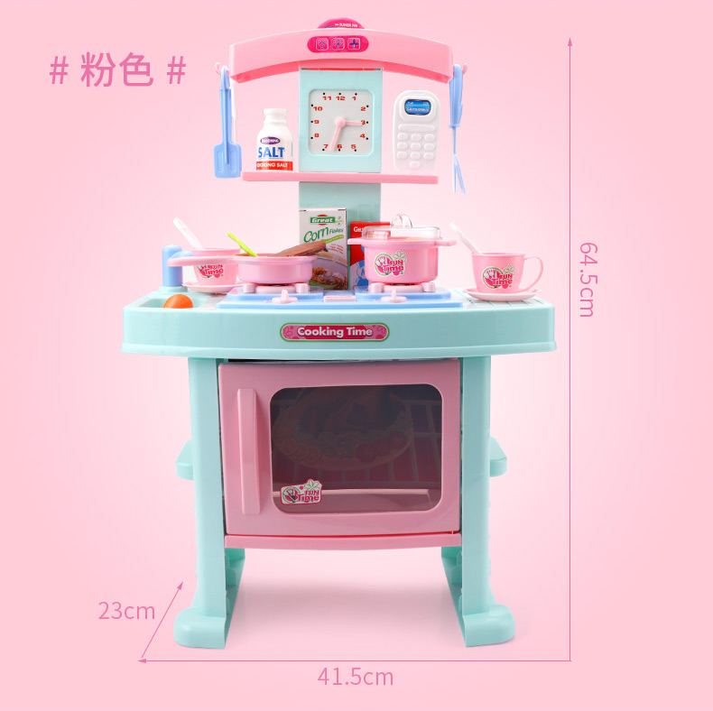 Chơi đồ chơi nhà bếp cô gái nấu ăn dụng cụ nhà bếp trẻ em xe hơi đồ chơi