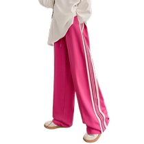 Girl Pants Spring Autumn-Style Pants 2023 New Children Fall Loose Straight Drum Pants Great Child Casual Sports Pants