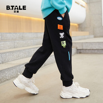 2022 new boy pants spring and autumn childrens clothes autumn style sports pants fall CUHK child plus suede autumn clothing