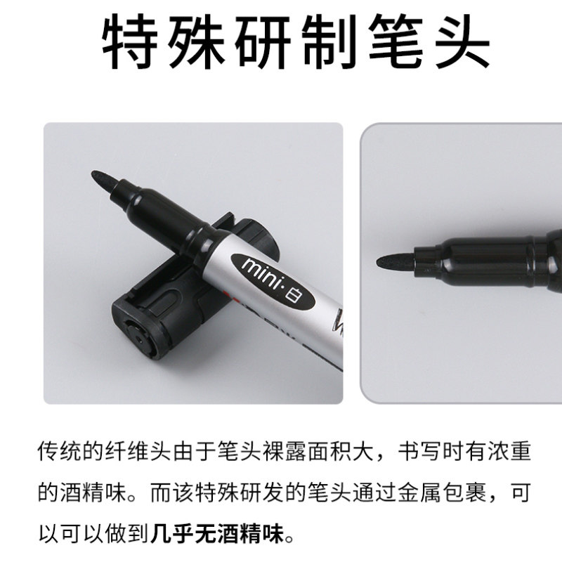 CHENGUANG FINE WHITEBOARD PEN COLOR는 얇은 머리 비 독성 미니 블랙 물기 기반 블랙 보드 펜 소규모 초등학생 학생들 그림 보드 펜 작은 화이트 보드 펜을 제거하기위한 기둥 세부 사항을 문지릅니다.