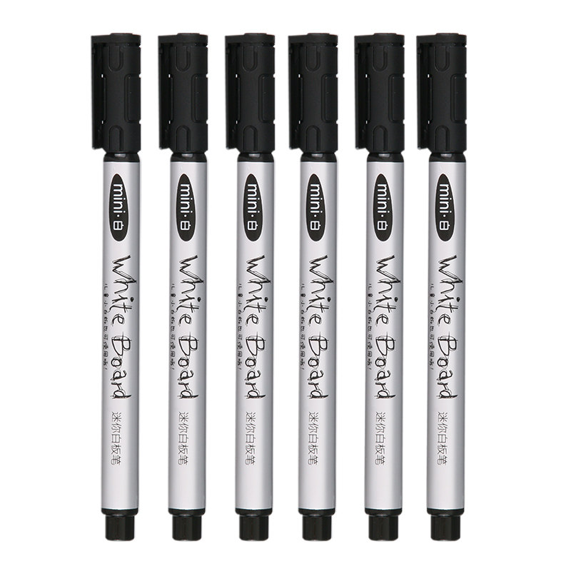 CHENGUANG FINE WHITEBOARD PEN COLOR는 얇은 머리 비 독성 미니 블랙 물기 기반 블랙 보드 펜 소규모 초등학생 학생들 그림 보드 펜 작은 화이트 보드 펜을 제거하기위한 기둥 세부 사항을 문지릅니다.