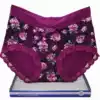 Caitian panty female mid waist 30561 triangle female bamboo fiber modal cotton flat feet lace edge 30562