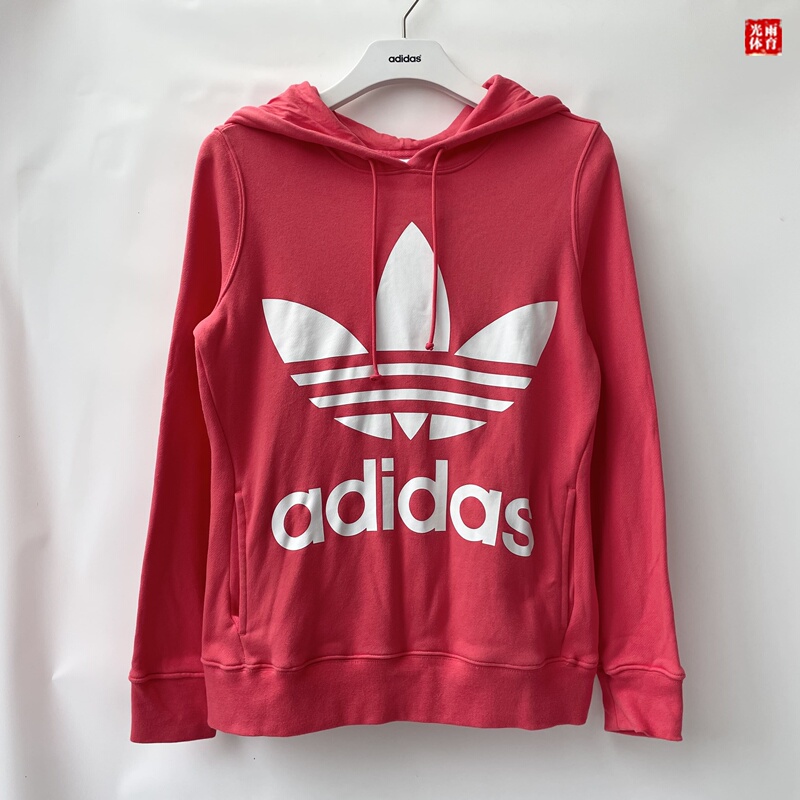 Guangyu Sports-Adidas Trefoil Big Logo Women's Fashion Hooded Casual Sports Sweatshirt Dh3136 Guangyu Sports-Adidas Trefoil Big Logo Women's Fashion Hooded Casual Sports Sweatshirt Dh3136