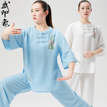 Tai Chi Suit Womens New Summer Short Sleeve Taijiquan Taijiquan With Thin style 2022 new flutter Tai Chi fu Impressions