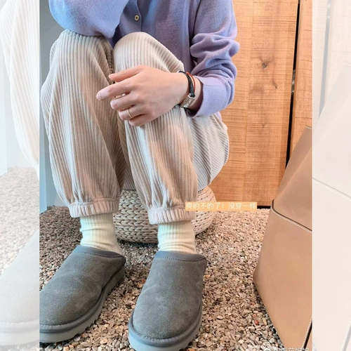 莉贝琳 Весенние вельветовые приталенные штаны, эластичная талия