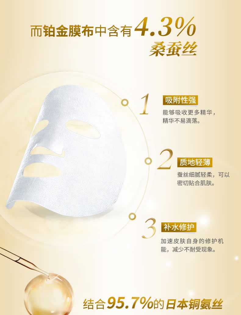 Mặt nạ tinh chất làm sáng da Parker Factor Platinum Cải thiện mặt nạ dưỡng ẩm xỉn màu cho nam và nữ - Mặt nạ mặt nạ đất sét trị mụn