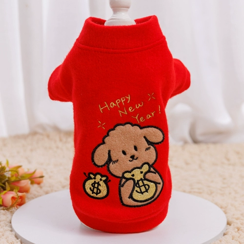 Новогодняя одежда для собак осень и зимний свитер.