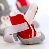 Флисовая зимняя удерживающая тепло обувь на липучке