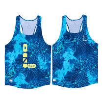 Professional Sports Training Competition sponsored provincial team track and field marathon running speed sticky edge frictionless mens vest