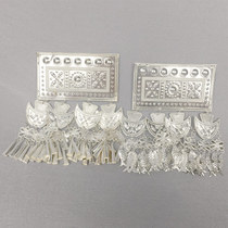 Miao silver silver sheet Dong ethnic clothing silver decoration accessories Guizhou Miao clothes silver sheet Dong ethnic characteristics Handicraft Guizhou Dong ethnic group