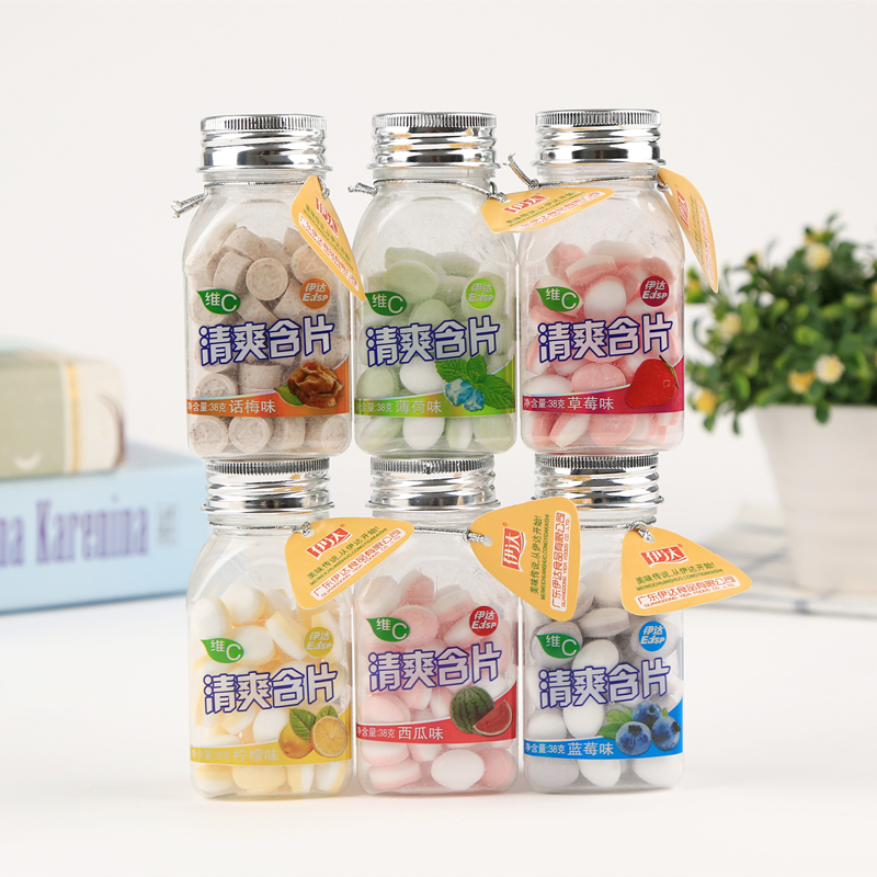 Ida Vitamin C Refreshing Tablets 38g Runthroats fresher tone Vic mint Sugar Strawberry Taste Lemon kisses Sugar