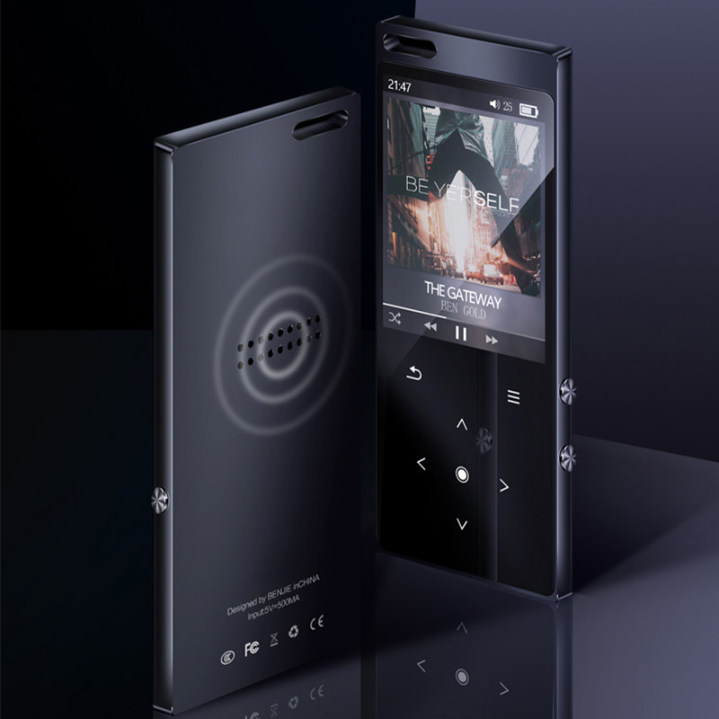 Sansui landscape mp3 player F8 without distortion sound quality film Play student in English listening to the recording outside