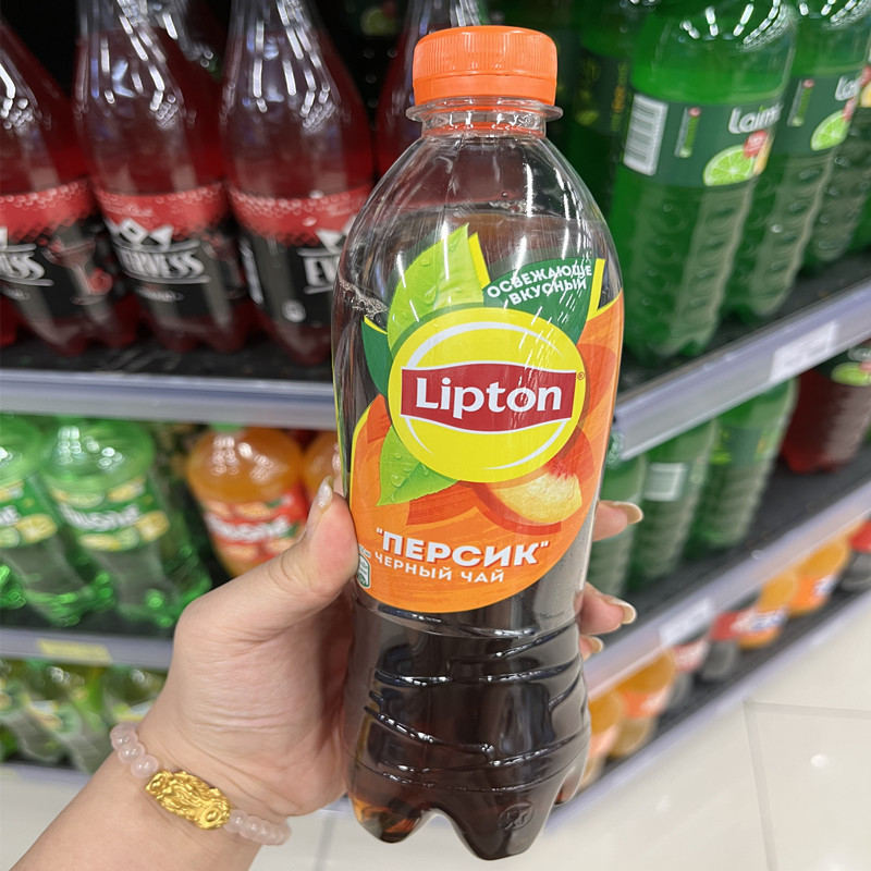 Russian Supermarket Imports Refreshing Peach Tea, Lemon Tea, Fruit Juice Tea, Black Tea, Green Tea, Various Flavors 0.5L Russian Supermarket Imports Refreshing Peach Tea, Lemon Tea, Fruit Juice Tea, Black Tea, Green Tea, Various Flavors 0.5L