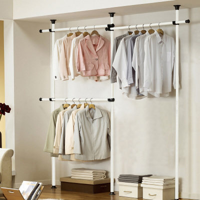 Airer Simple Cloth Art Indoor Bedroom Floor Single Pole Type Multifunction Removable Hanging Hanger Bedroom Cloakhat Rack