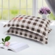 Vỏ gối chải 48 * 74cm Vỏ gối ký túc xá sinh viên có khóa kéo dành cho người lớn tăng một đôi không bằng cotton goi om