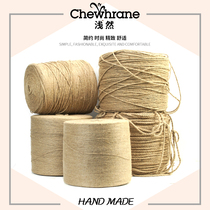 Hemp rope handmade diy material decoration winding bundle weaving fine photo clip tug-of-war thick rope cat sausage line