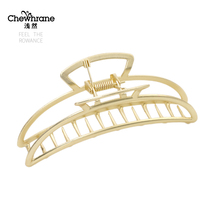 Shallow grip clip hairclip large hair catch ins Metal Shark clip hairclip back of the head Net red temperament out clip