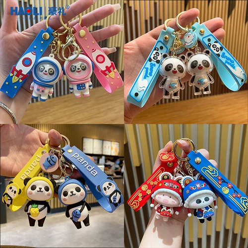 Милая мультяшная подвеска, кукла, брелок, сувенир, сумка для влюбленных, панда