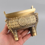 Процветающий король мира, бронзовое ретро -украшение четырехлетого из четырех металлических ремесел Ding Ding Ding, горелка благовоний -благовония.