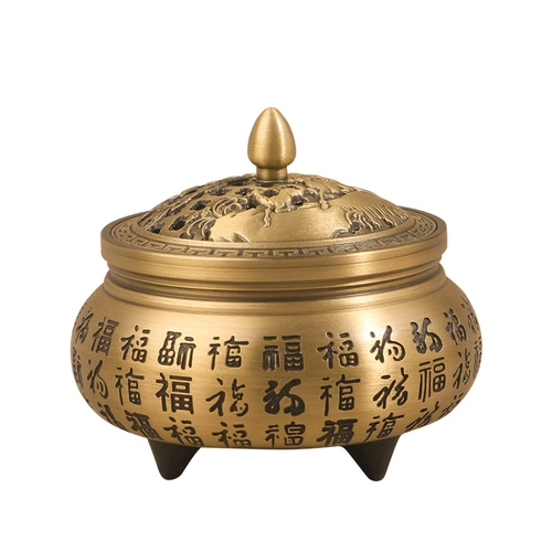 Латунная курильница для благовоний из сандалового дерева для домашнего использования, креативный декор для офиса