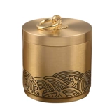 Латунная пепельница для домашнего использования для гостиной для офиса, декор, китайский стиль, подарок на день рождения